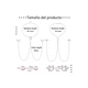 thumbnail image 2 of 10pzs Piercing Pezón Nipple Set LAB.G Con Corazón Diablito varios, 2 of 4