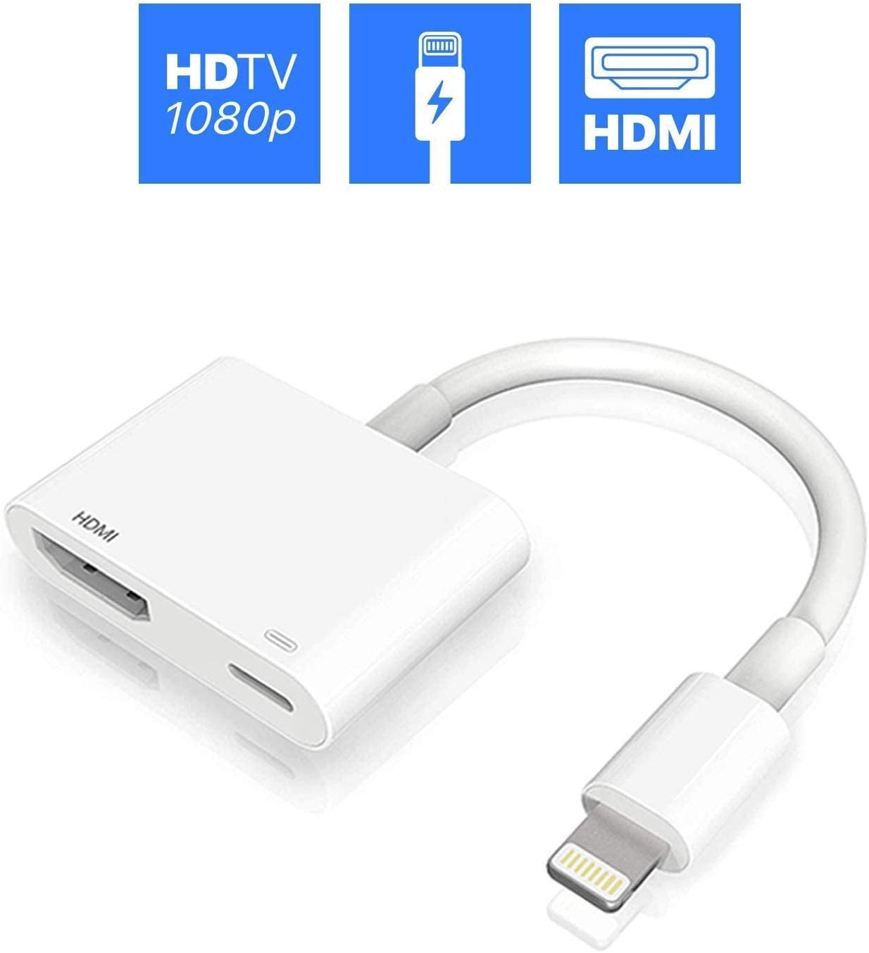 Lightning to HDMI, Lightning to Digital Audio AV Adapter with Charging