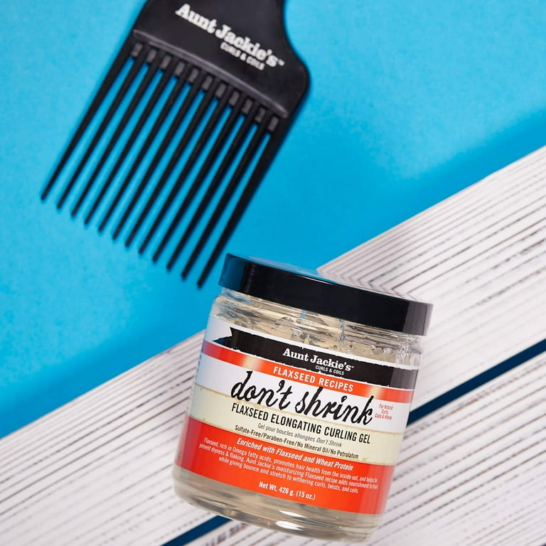 Aunt Jackie's Don't Shrink Flaxseed Elongating Curling Gel, 15