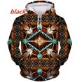 thumbnail image 3 of Motif Indien Sweat à Capuche Imprimé 3D Harajuku Mode Unisexe Automne Décontracté Pull, 3 of 5