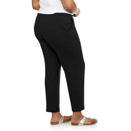 White Stag - Women's Plus Knit Pull-On Pants - Walmart.com - Walmart.com