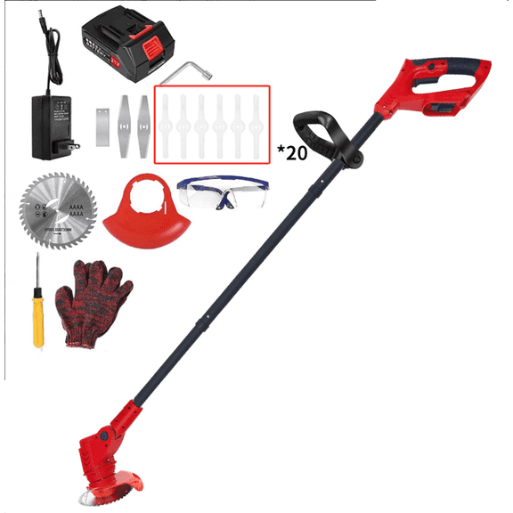 Cordless Weed Eaters, Electric Grass Trimmer & Edger, Tanbaby 6 inch 3-in-1 Weed Wacker Kit, 2000mAh Battery Powered Weed Wacker for Trimming and Edging