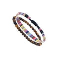 thumbnail image 2 of Tobilleras trenzadas bohemia 2 piezas Minnieouse ajustable para ropa zapatos y accesorios, 2 of 6