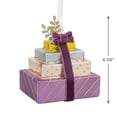 thumbnail image 3 of Hallmark Christmas Ornament (Signature Pretty Presents Glass and Fabric), 3 of 6