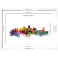 thumbnail image 5 of Art.com New Orleans Louisiana Skyline Art Print by Michael Tompsett, White Frame Wall Art, 23" x 17", 5 of 5