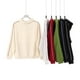 thumbnail image 3 of Retro color-blocked striped hooded sweatshirt, unisex, autumn/winter, heavyweight, 380g, loose-fitting casual hoodie., 3 of 4