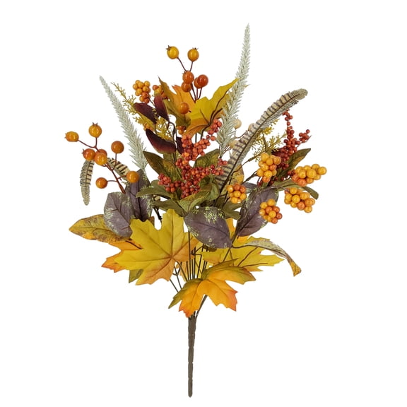 Mainstays 21" Indoor  Artificial Berry and Leaves Bouquet