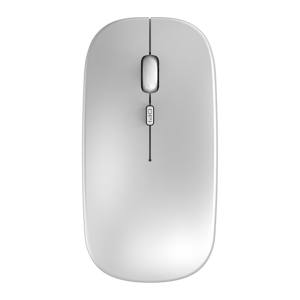 Ratón inalámbrico de modo dual versión 2.4G, mini ratón inalámbrico silencioso silencioso, ratón inalámbrico ultrafino de 1600 DPI para portátil, PC, portátil, ordenador, MacBook Xemadio 2033286-3