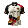 thumbnail image 4 of Germany Flag Eagle Men's Regular-Fit Polo Shirt, Lightweight Short Sleeve Shirts Hawaiian Polo Shirt for Soccer Game, 4 of 4