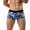 Blue, variant on TSADFHJI Manmade Underwear Men Male Casual Breathable Underwear Pant Cotton Hollowed out Knickers Comfortable Boxer L Grey