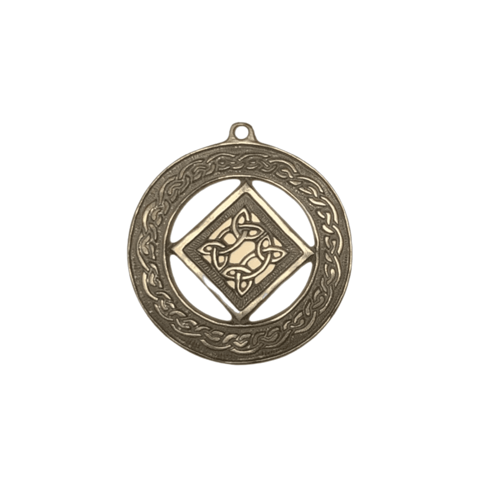 Wind Chime - 36in Cross/Celtic - Silver Tube