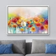 thumbnail image 2 of wall26 Framed Canvas Wall Art - Watercolor Style Various Colord Flowers - Giclee Print Gallery Wrap Modern Home Art Ready to Hang - 16"x24" White, 2 of 5