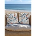 thumbnail image 5 of Outdoor Pillows Waterproof, Pastoral Botanical Bedding Throw Pillows with Insert for Couch Sofa Bed, Spring Summer Floral Farmhouse 18x18 Inch Pillowcases Decorative Camping Patio Pillow Set of 1, 5 of 8