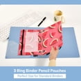 thumbnail image 4 of 2 Pack Pencil Pouch for 3 Ring Binder Zipper Pencil Case Watermelon Fruit Clear Window Pencil Bag Organizers, 4 of 6