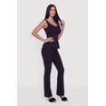 thumbnail image 2 of Women's Mid Rise Boot Cut Crepe Knit Pants, 2 of 4