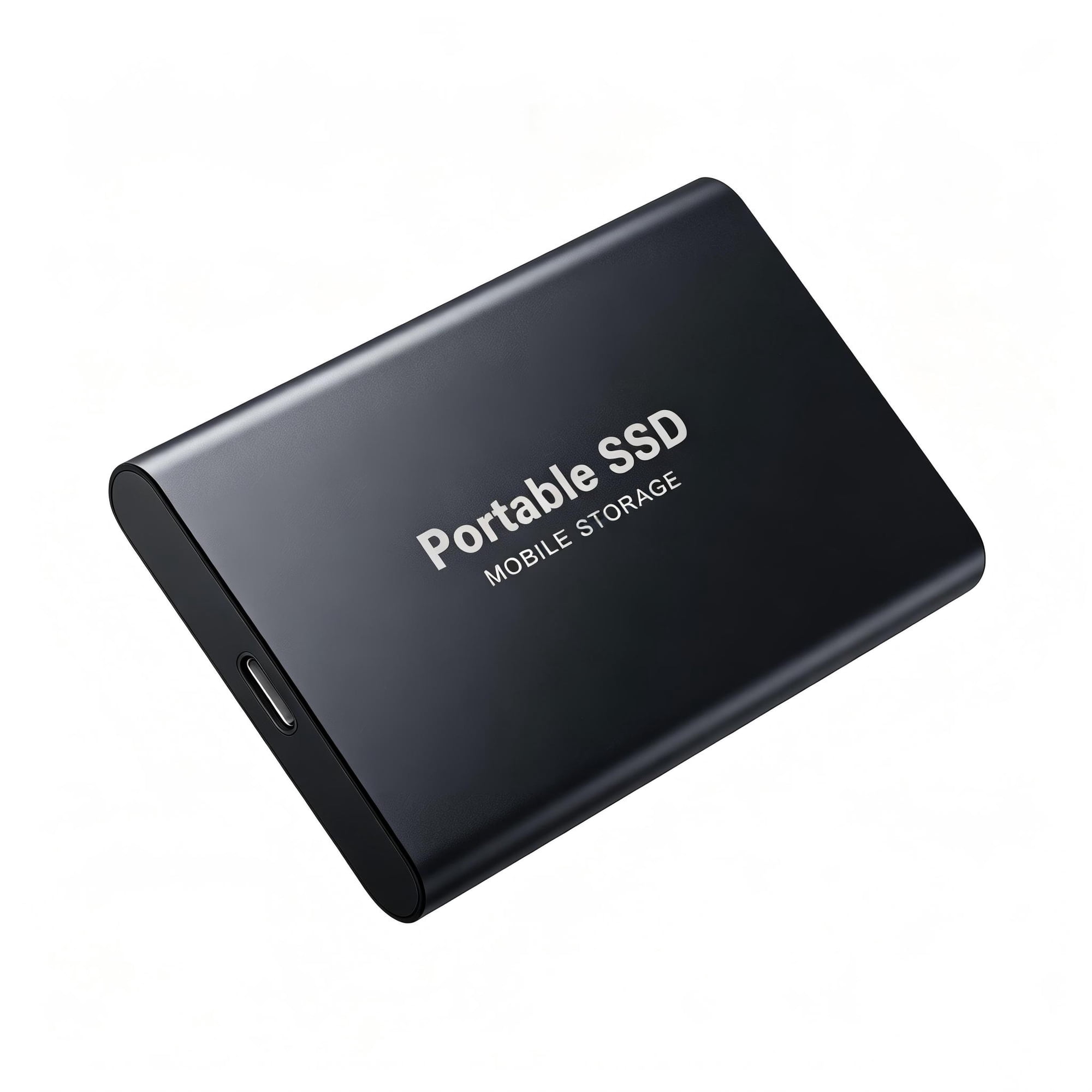 Portable External Solid State Drive, USB 3.1 Type-C High Speed Storage for PC Laptop Tablet, for Work Entertainment Backup Black