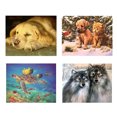 thumbnail image 2 of 5D DIY diamante pintura de animales punto de cruz resina redonda diamantes de imitación bordado imagen de costura decoración del hogar regalo Advancent JJ15625-02, 2 of 6