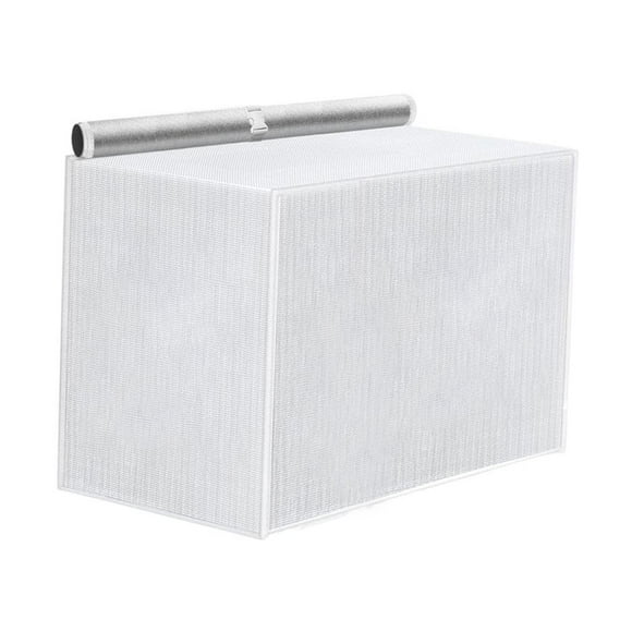 Cubierta exterior para unidades exteriores de aire acondicionado, con parte superior de tela y protección solar universal. Blanco