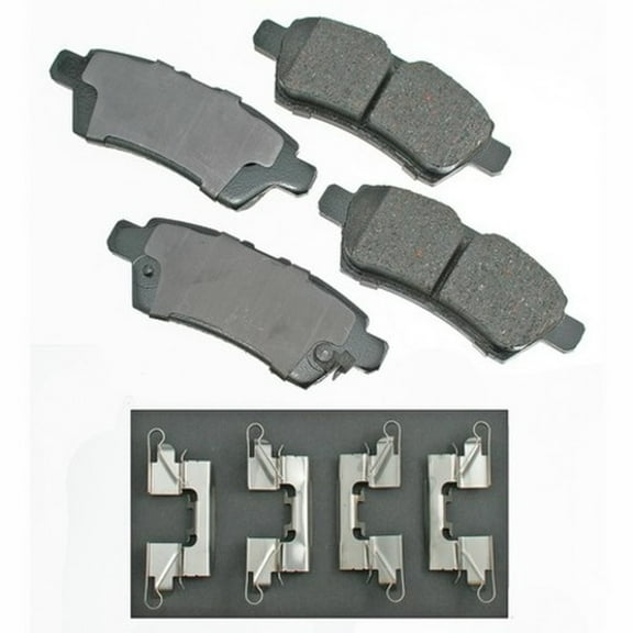 Akebono PRO-ACT Ultra-Premium Brake Pad Set, Ceramic Fits select: 2005-2012 NISSAN PATHFINDER, 2006-2007 NISSAN XTERRA