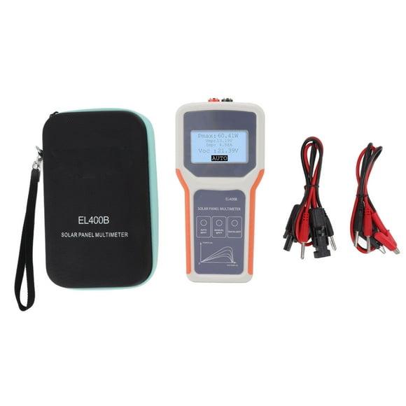 Solar Panel Multimeter,Upgraded LCD Solar Panel LCD Solar Panel Multimeter Solar PV Panel MPPT Multimeter High-Intensity Output