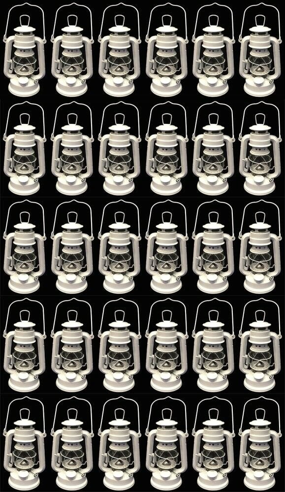 Lot of 30 - 8 Inch White Hurricane Kerosene Oil Lantern Hanging Light / Lamp