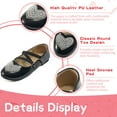 thumbnail image 6 of Ablanczoom Flat Sandals for Women Dressy Summer Flower Flats Shoes Comfortable Ankle Strap Walking Women Sandal, 6 of 6