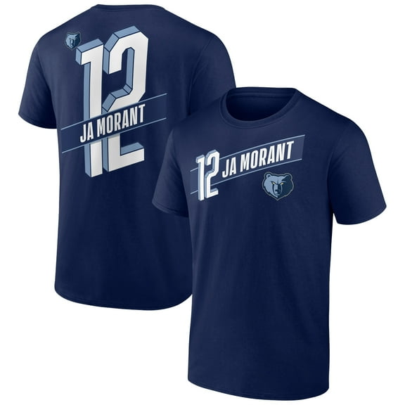 Men's Ja Morant Navy Memphis Grizzlies Full-Court Press Name & Number T-Shirt
