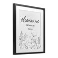 thumbnail image 2 of Stupell Industries Eclectic Cleanse Me From Sin Black Framed Print Under Glass, 13 x 16, by Lettered and Lined, 2 of 8