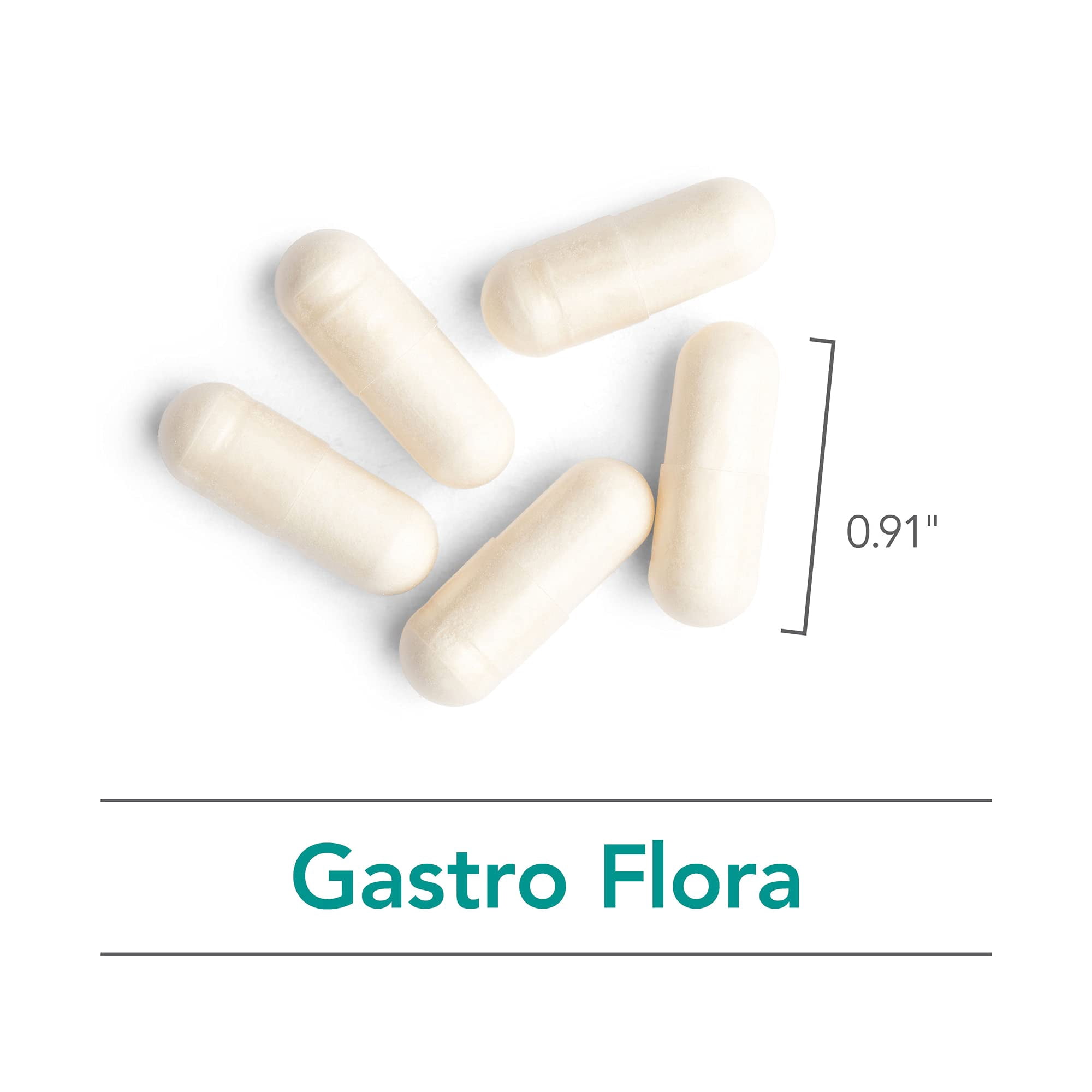 Nutricology Gastro Flora Supplement - Probiotic for Digestive Health, Gut Health for Men & Women, Lactobacillus and Bifidobacterium - 90 Count