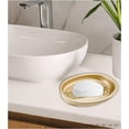 thumbnail image 2 of Sinatra Stylish Soap Dish Modern Classic Luxury Decor Bling Mosaic Glass Champagne, 2 of 4