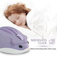 thumbnail image 6 of KUYHRF 2.4G Wireless Mouse, Cute Animal Hamster Shape Silent Mouse, 1200DPI Portable Mobile Optical Mouse with USB Receiver, 3 Buttons Cordless Mouse for PC Mac Laptop Notebook Computer-Purple, 6 of 8