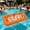 Orange, variant on Floating Drink Holder for Pool, Inflatable Refreshment Table Tray Beach Party Float Lounge Outdoor Cup Holder Portable Serving Bar