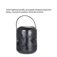 thumbnail image 3 of Naiovety Luz de proyección solar en forma de piña Lámpara de proyección hueca de piña de hierro con energía solar con mango para jardín Patio al Iluminación y accesorios Negro Naiovety HA025128-02, 3 of 6
