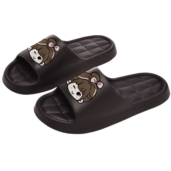 ZACPNCV Slides for Women and Men - Bathroom Shower Shoes - Non Slip House Slippers - Lightweight Beach Sandals