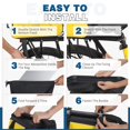 thumbnail image 2 of Bike Rack Bag - 3 in 1 Bicycle Trunk Bag, 13L/24L Capacity Bicycle Backseat Bag with Waterproof Carbon Fiber, Bike Rack Rear Luggage Bag with Shoulder Strap, 2 of 7