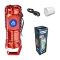 thumbnail image 3 of Btomtd Flashlight,Super Bright Flashlight,Flashlight Bright Rechargeable Ultra-bright Small Portable Outdoor Lighting Shooting Household Mini Three-eye Small Steel 2pc Flashlights For Home, 3 of 4