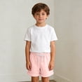 thumbnail image 6 of Nilvkv Girls Shorts, Shorts for Girls, Youth Solid Color Lightweight Stretchy Soft Lounge Shorts Casual Summer Daily Wear Pink 12-18 Months, 6 of 7