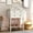 Ivory White, variant on Narrow Console Table, Slim Sofa Table with Three Storage Drawers and Bottom Shelf for Entryway and Living Room