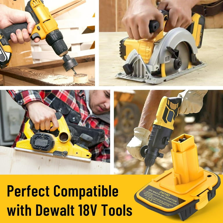 Circular Saw Dewalt 20v Adapter For 18v Tools Pack DM18D Battery
