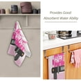 thumbnail image 3 of Dreamtimes Truck Bunny Egg Carrot Hand Towels 2 PCS, Pink Happy Easter Kitchen Towel Ultra Soft and Highly Absorbent,Decorative Fingertip Face Towel for Bathroom Hotel, 28.3"x14.4", 3 of 6