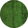 thumbnail image 1 of Ahgly Company Indoor Round Abstract Green Modern Area Rugs, 6' Round, 1 of 4