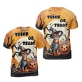 thumbnail image 3 of Trick or Treat Abyssinian Needs Candy Happy Halloween Night All Over Print 3D Shirt Unisex Merch Cat Lover Kitten Owner Gifts - 02020, 3 of 6