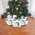 thumbnail image 2 of FMSHPON Cute Penguins Xmas Christmas Tree Skirt Stand Mat for Holiday Party Decoration Indoor Outdoor 36 inches, 2 of 3
