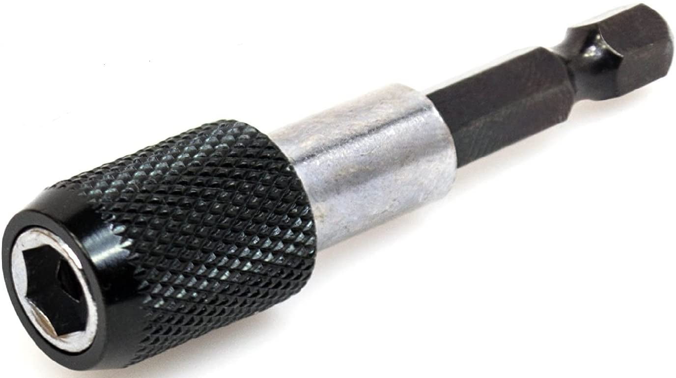 Bastex 1/4" Impact Drive Shank Chuck Quick Connect Adapter for Hex Bit