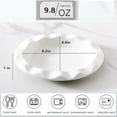 thumbnail image 5 of XINLTC Ceramic Pie Pans 8 inch, Mini Oval Fluted Pie Dish for Baking, 9.8 oz Small Ceramic Pie Plates for Chicken Pot Pie, Pot Pie Baking Dishes with Ruffled Edge, Deep Dish Pie Pan for Dessert, 5 of 5