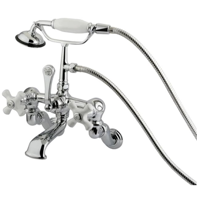 Wall Mount Clawfoot Tub Filler with Hand Shower