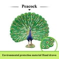thumbnail image 4 of Lovely Peacock Figurine - Professional Painted Craft Wear-resistant Realistic Peacock Model, 4 of 8