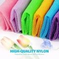 thumbnail image 4 of 3 Pieces African Bath Sponge African Net Long Net Bath Sponge Exfoliating Shower Body Scrubber Back Scrubber Skin Smoother,Great for Daily Use, 4 of 6