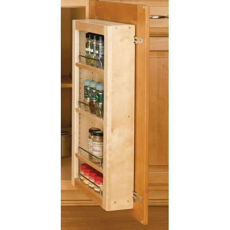 Rev A Shelf 4wdp18 45 Natural Wood 4wp Series 45 Door Unit Single