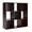 Cherry Brown, variant on Signature Design by Ashley Onita 9 Cube Storage Organizer with White Finish